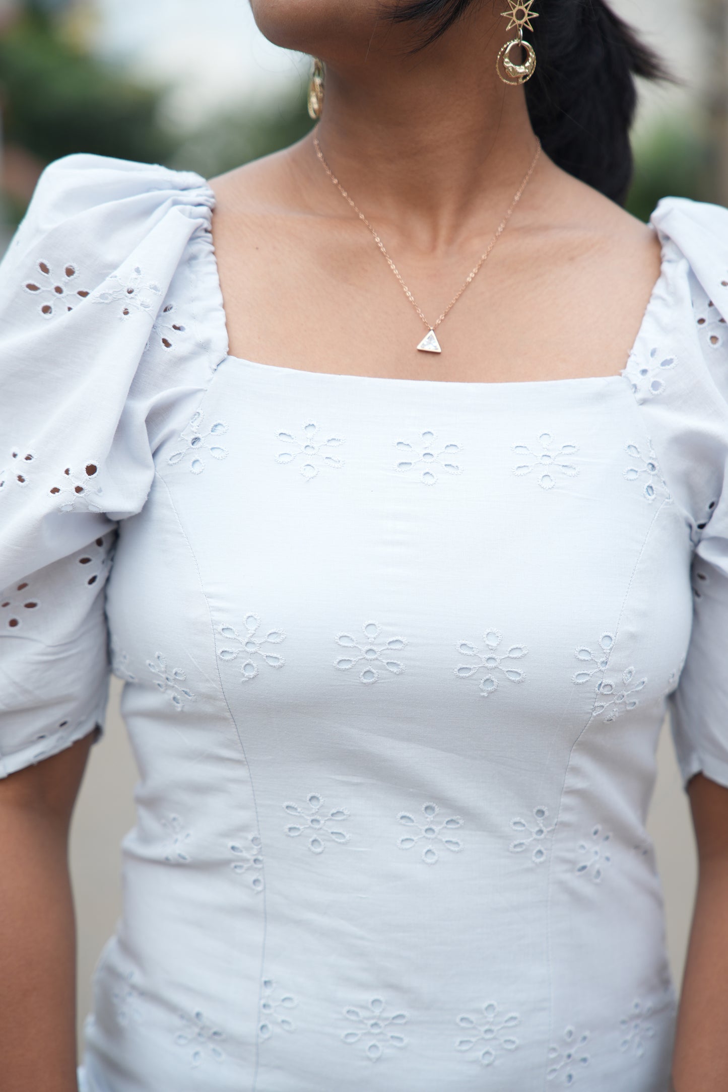 OCEAN MIST - EYELET COTTON